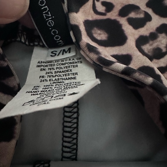 Animal Print Biker Shorts S/M - Picture 3 of 5